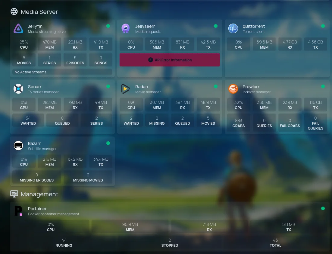 Self-Hosted Homeserver Infrastructure screenshot